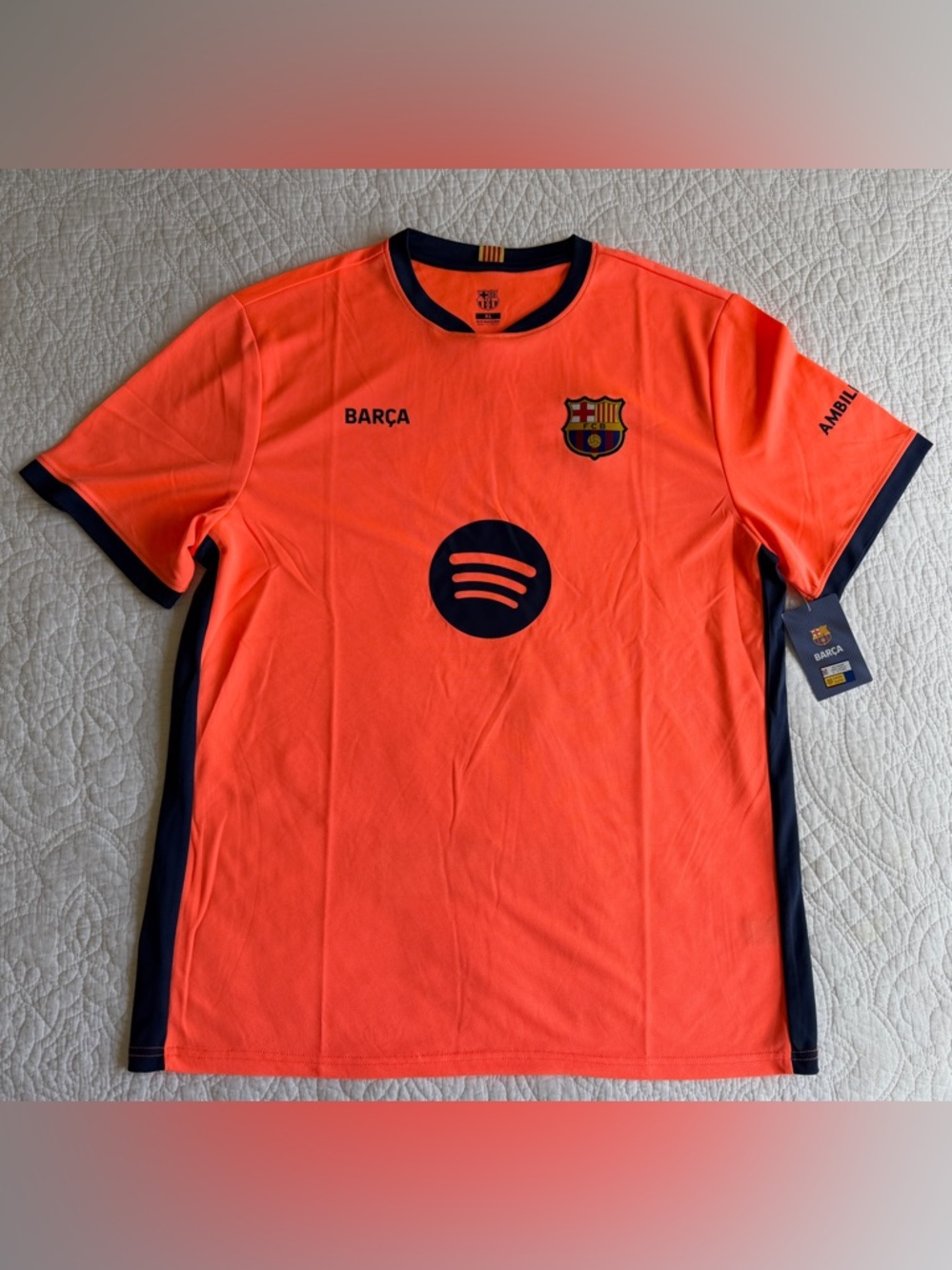 FC Barcelona  25/26 Third Jersey Orange Size XL Soccer Futbol World Cup NWT